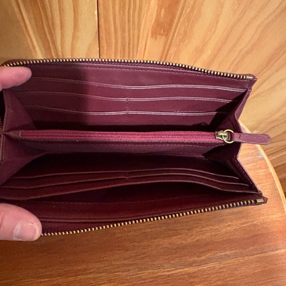 Fossil Emerson Zip wallet maroon - Picture 6 of 11
